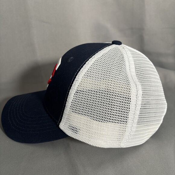 Minnesota Twins Trucker Hat Snap Back Melonwear White & Navy Blue Baseball‎ Cap - Picture 2 of 8